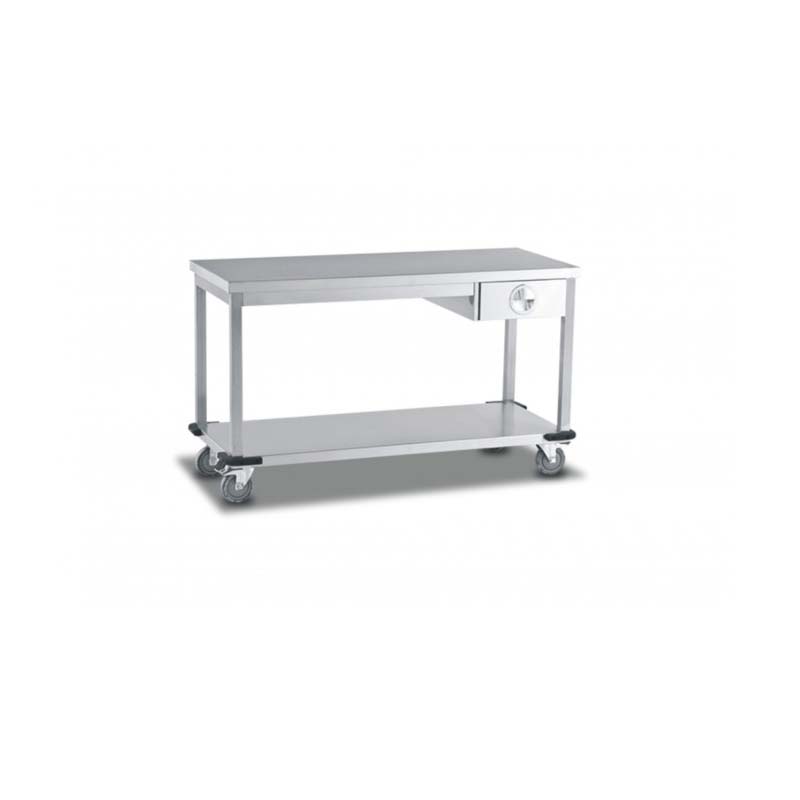 Mobile Table With Single Drawer/Single U/S
